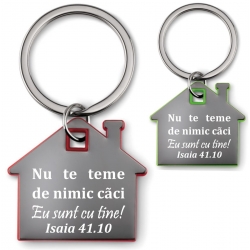 Breloc casuta, interior color, Nu te teme!